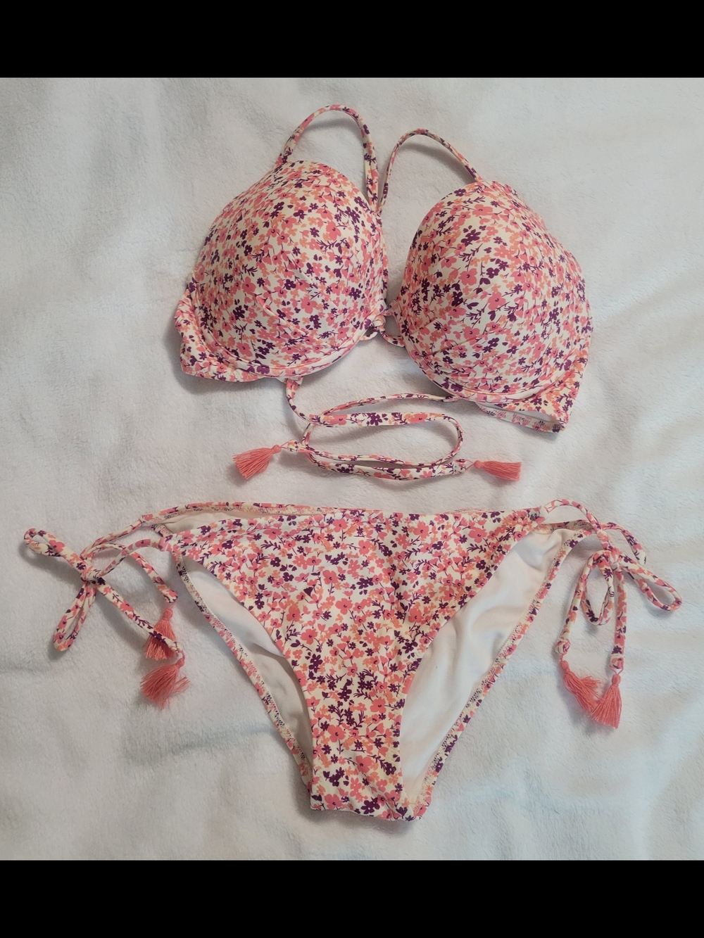 Adore Me Floral Bikini Set 36D/Med